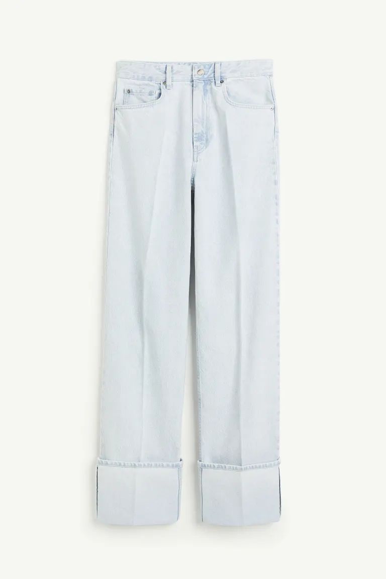 Straight High Fold-up Jeans | H&M (US + CA)