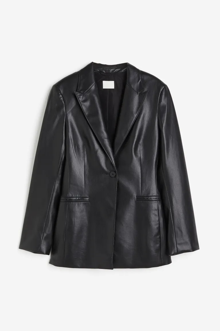 Coated Jacket - Black - Ladies | H&M US | H&M (US + CA)