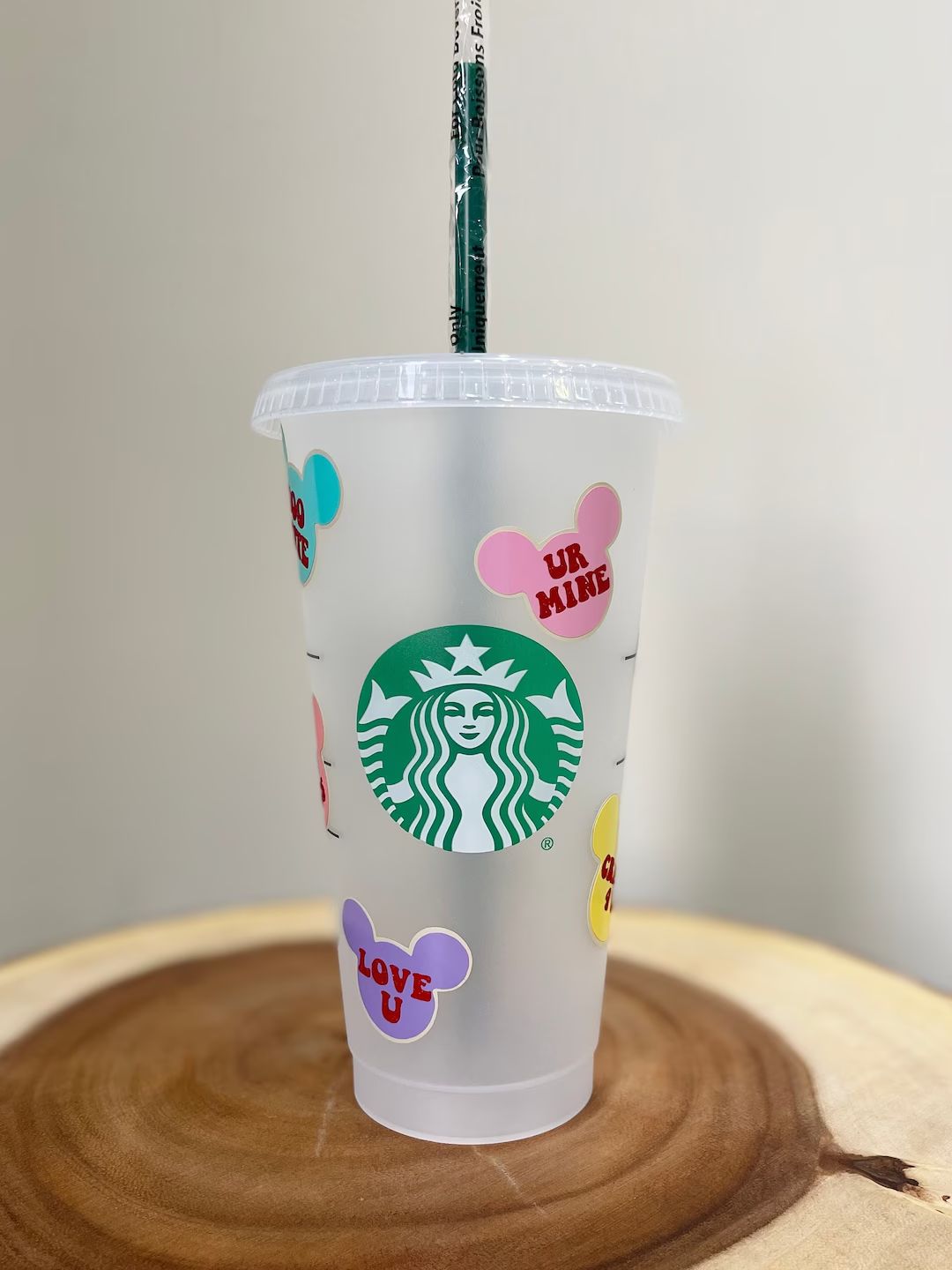 Valentine's Day Glitter Conversation Hearts Starbucks Cold - Etsy | Etsy (US)