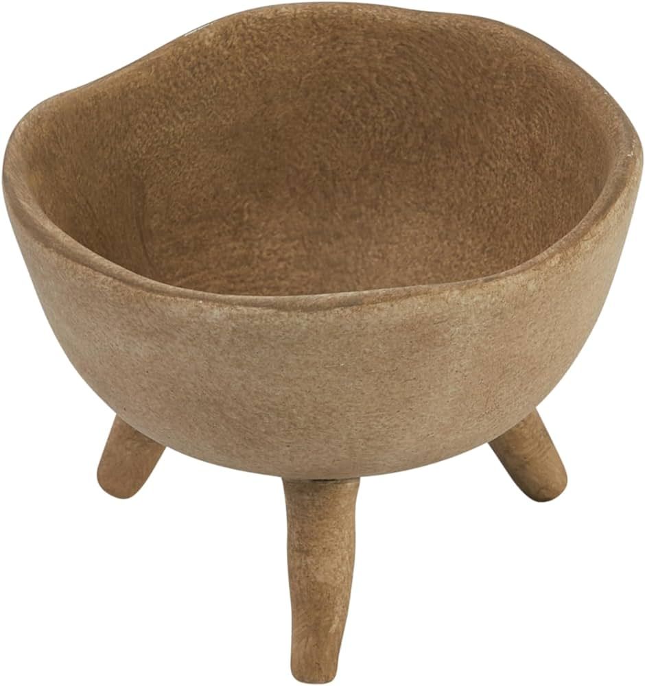 Creative Co-Op Boho Terracotta Footed Planter with Organic Edge, Matte Taupe | Amazon (CA)