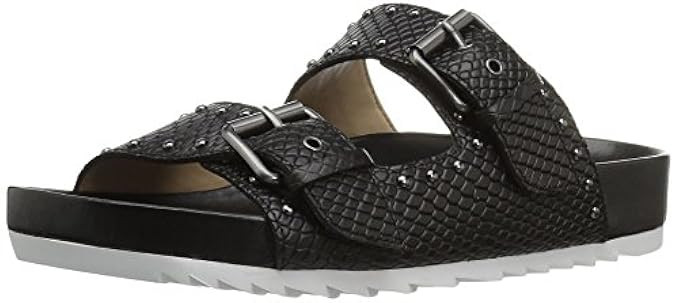 The Fix Women's Upson Double Buckle Studded Footbed Platform Slide Sandal | Amazon (US)