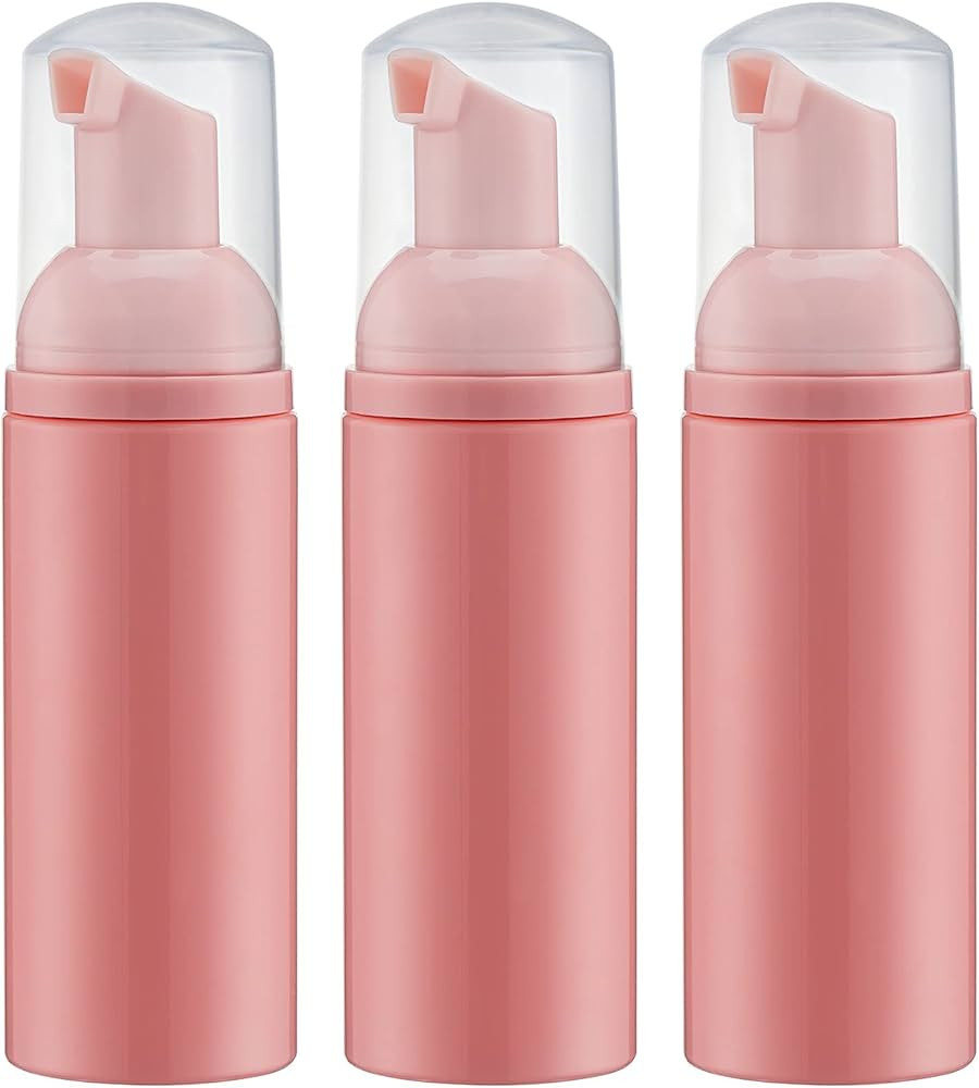Tekson Soap Foam Bottle (Pink Pump), Empty Travel Foaming Lash Shampoo for Cleanser, Dispenser (6... | Amazon (US)