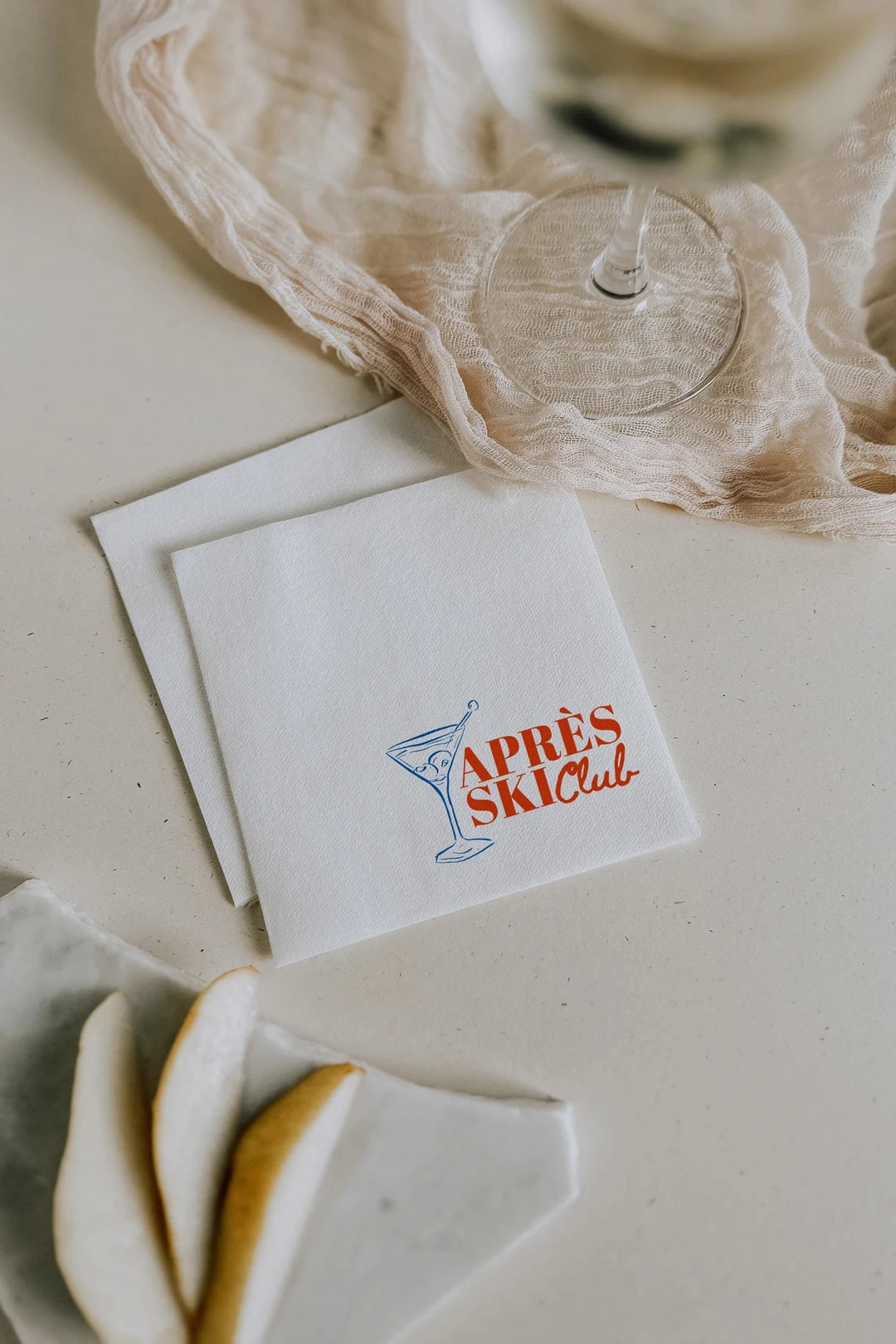 Apres Ski Napkins Wedding Napkins Apres Ski Club Napkins Apres Ski Decoration Ski Bachelorette De... | Etsy (US)