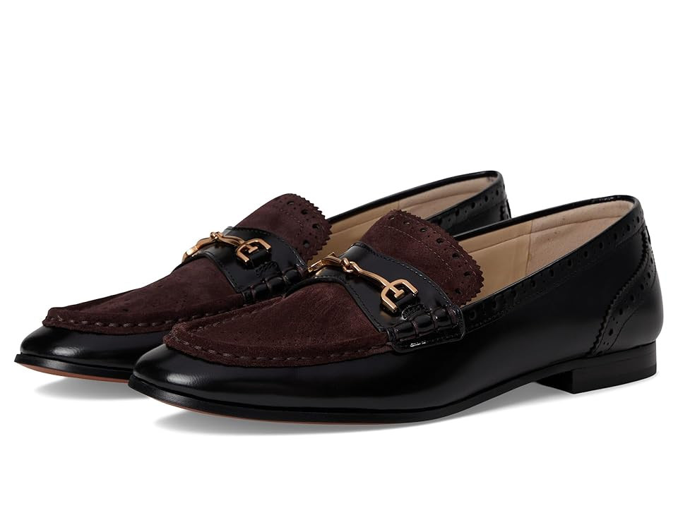 Sam Edelman Liona Women's Flat Shoes Black/Cafe Noir : 6 M, Leather | Zappos