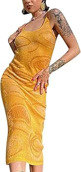 Sexy Halter Neck Bodycon Dress for Women Y2K Knitted Mini Dress V Neck Backless Short Dress E Gir... | Amazon (US)