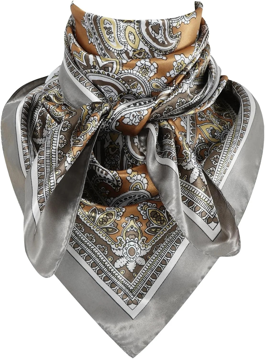JLMMEN 35 Inch Wild Rag Cowboy Scarves for Men, Large Rancher Neckerchief Silk Feel, Oversize Wes... | Walmart (US)