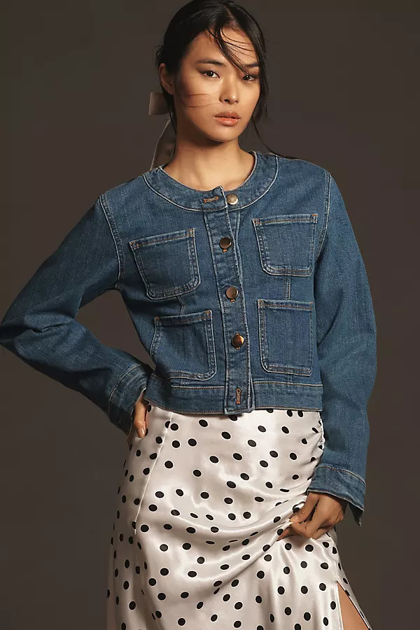 Maeve Coco Denim Jacket | Anthropologie (US)
