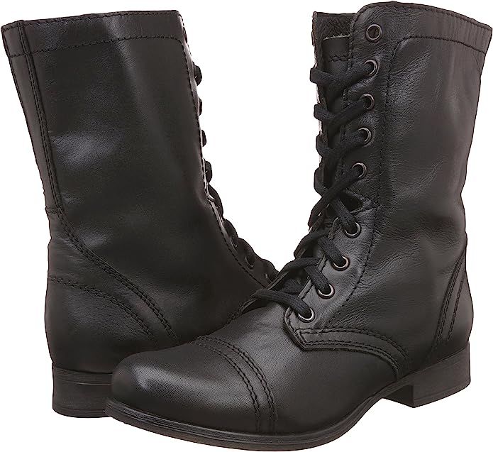 Steve Madden Women's Troopa Lace-Up Boot | Amazon (US)