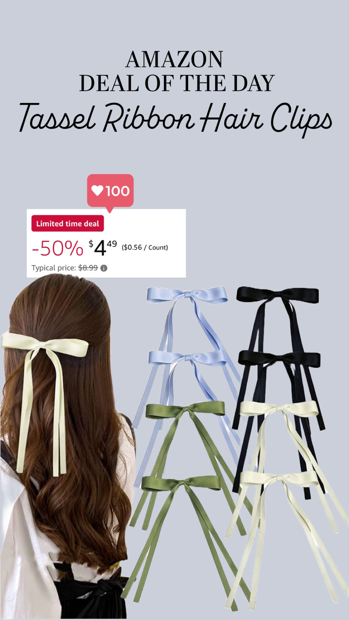 🚨 Amazon Deal of the Day: Tassel Ribbon Hair Clips!!!! 🚨

I have these and LOVE THEM!! 🎀Perfect for any event or just hanging around the house – would be cute for a Christmas Party or Holiday Work Party :) 🎉

#LTKGiftGuide #LTKSaleAlert #LTKHoliday