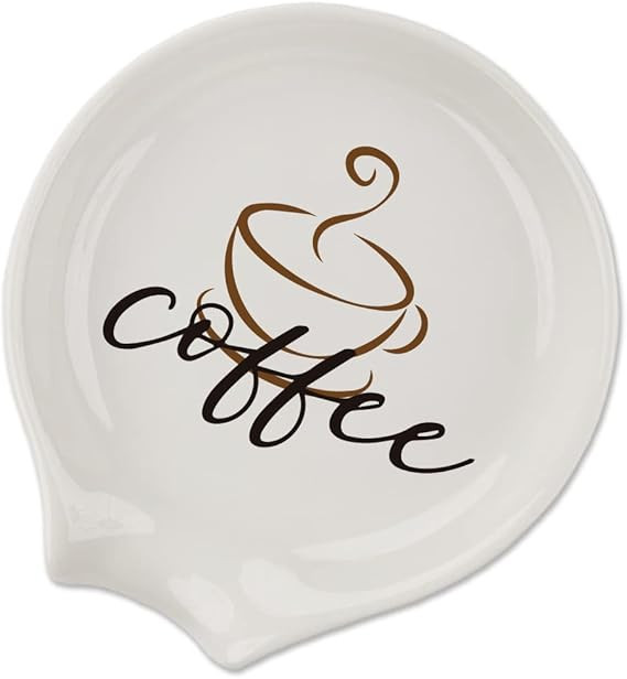 Coffee Spoon Rest, Engraved Cute Counter Spoon Holder Funny Farmhouse Home Bar Coffee Station Tab... | Amazon (US)