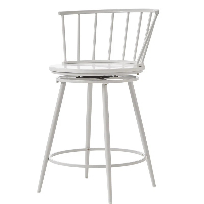 Johanna Swivel 24" Counter Stool (Set of 2) | Wayfair North America