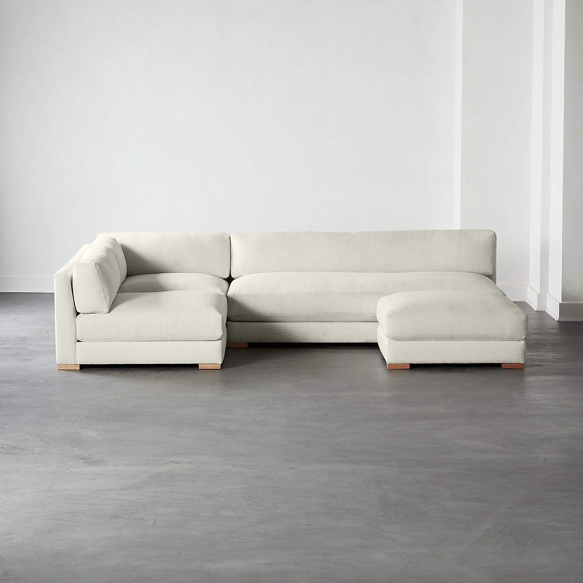 Piazza 4-Piece Modular Full Sofa Sectional | CB2 | CB2