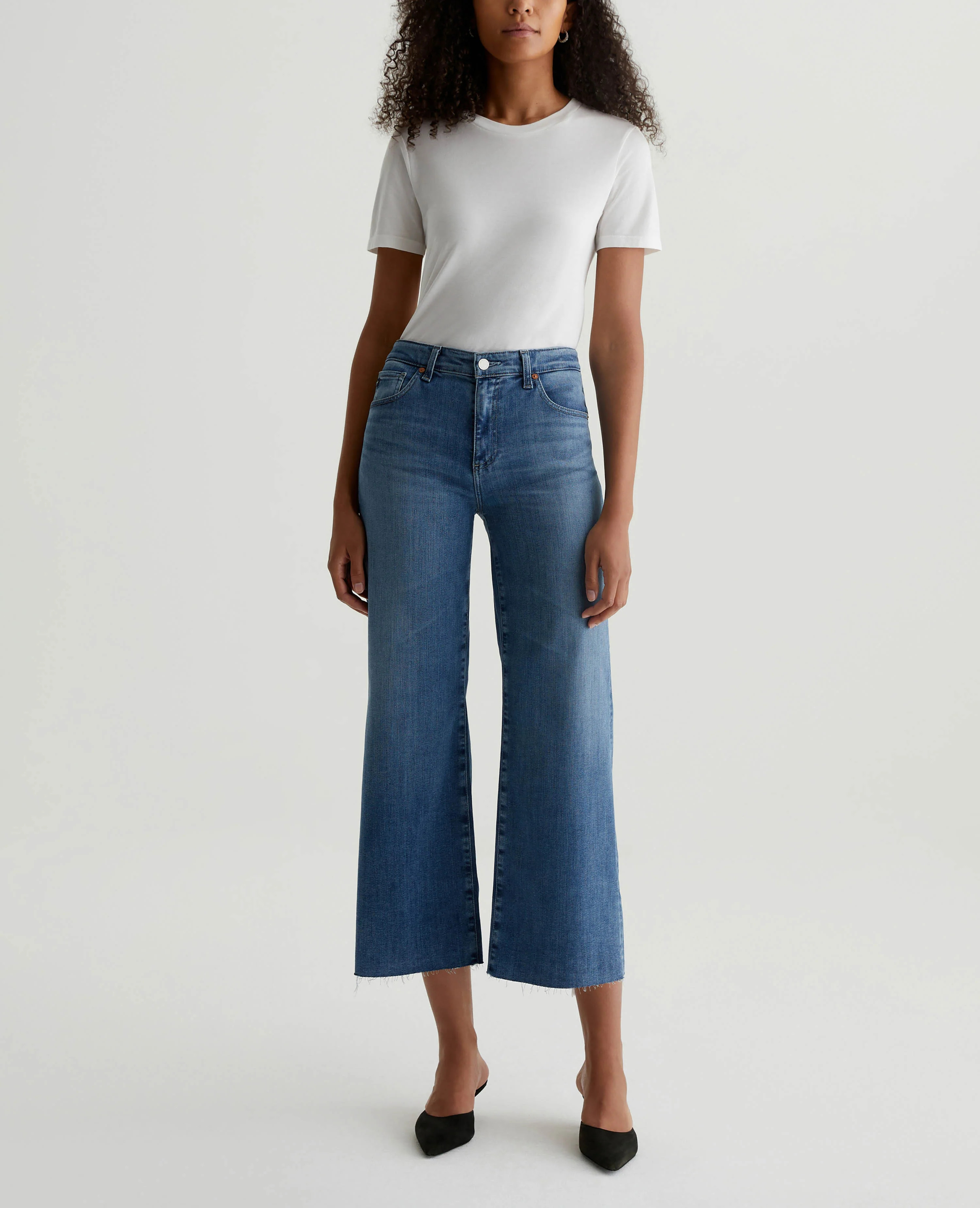 Saige Wide Leg Crop | AG Jeans Outlet