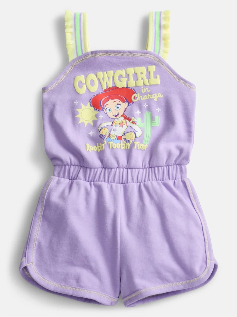 Toy Story Toddler Girls Sleeveless Graphic Romper, Sizes 12M-5T | Walmart (US)