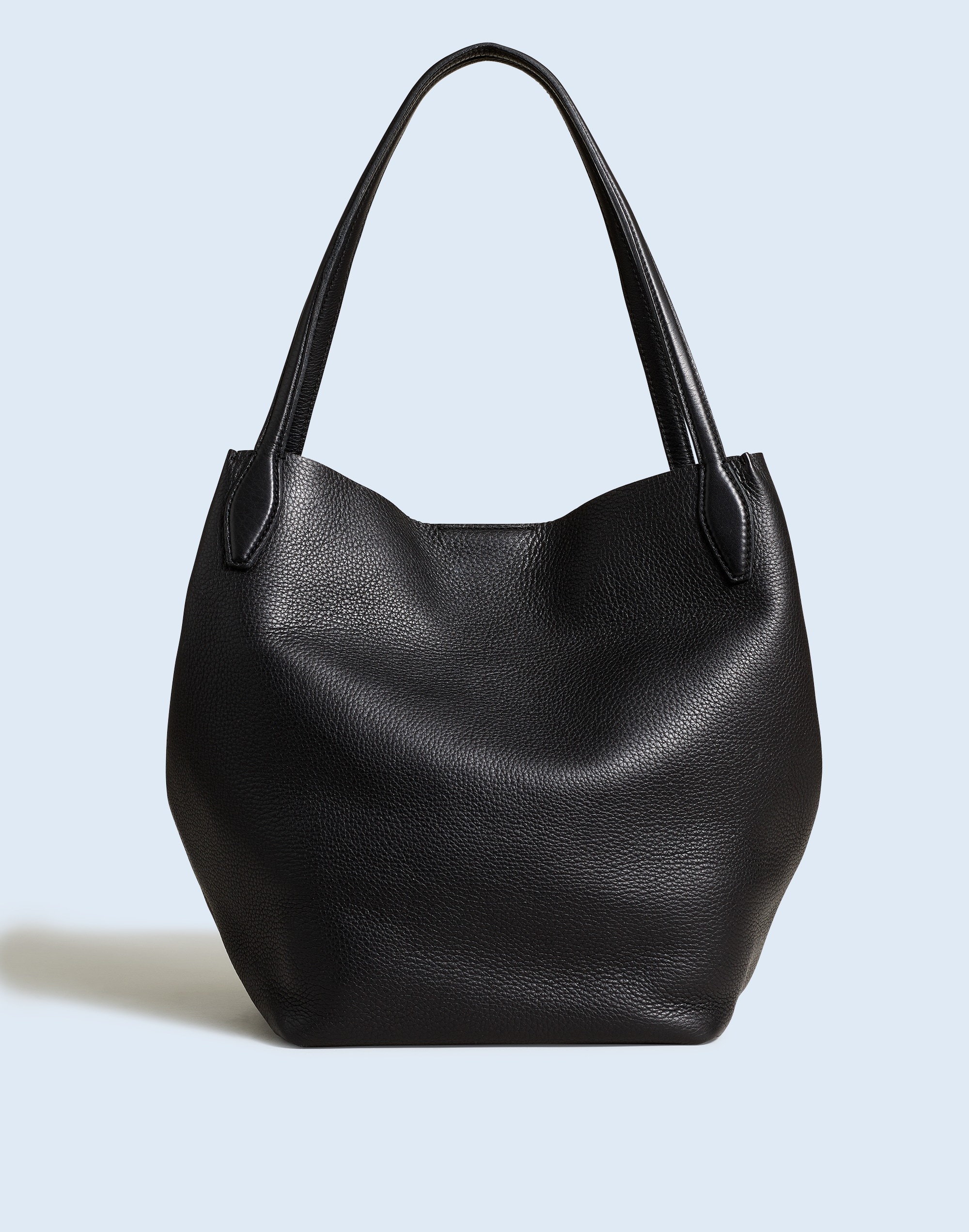 The Shopper Tote in Soft Grain Pebbled Leather | Madewell