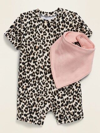 Printed One-Piece and Bib Set for Baby | Old Navy (US)