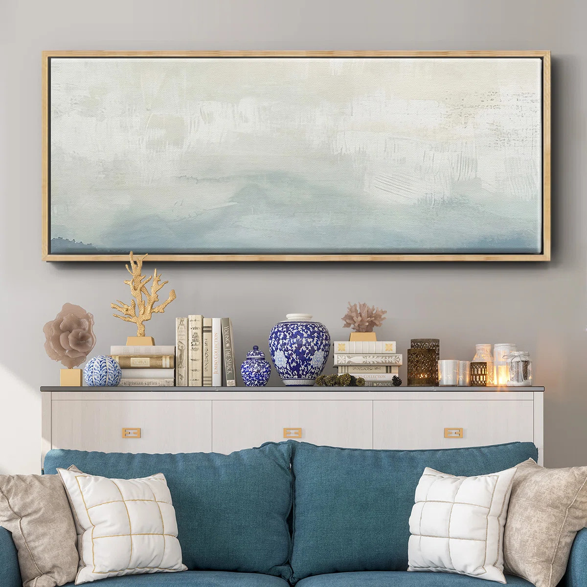 Tone Scape IV - Floater Frame Print on Canvas | Wayfair North America