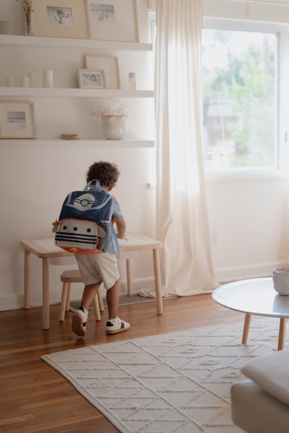 our little school morning corner 🤍

between getting dressed, packing his backpack, and squeezing in a little play before we head out, this little table has become such a sweet part of his first school mornings ☀️

#LTKHome #LTKKids