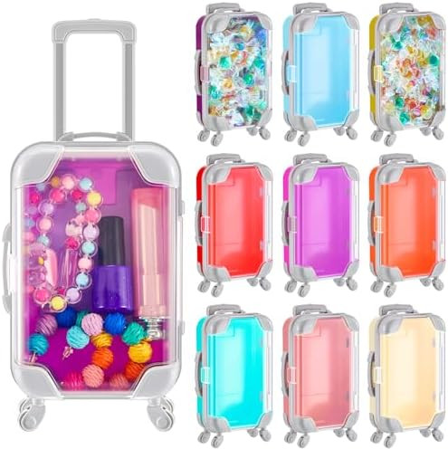 Tessco for you 12 Pack Suitcase Party Favor Gift Box Mini 6.7 x 3.8 x 2 Inches 9 Colors Plastic T... | Amazon (US)