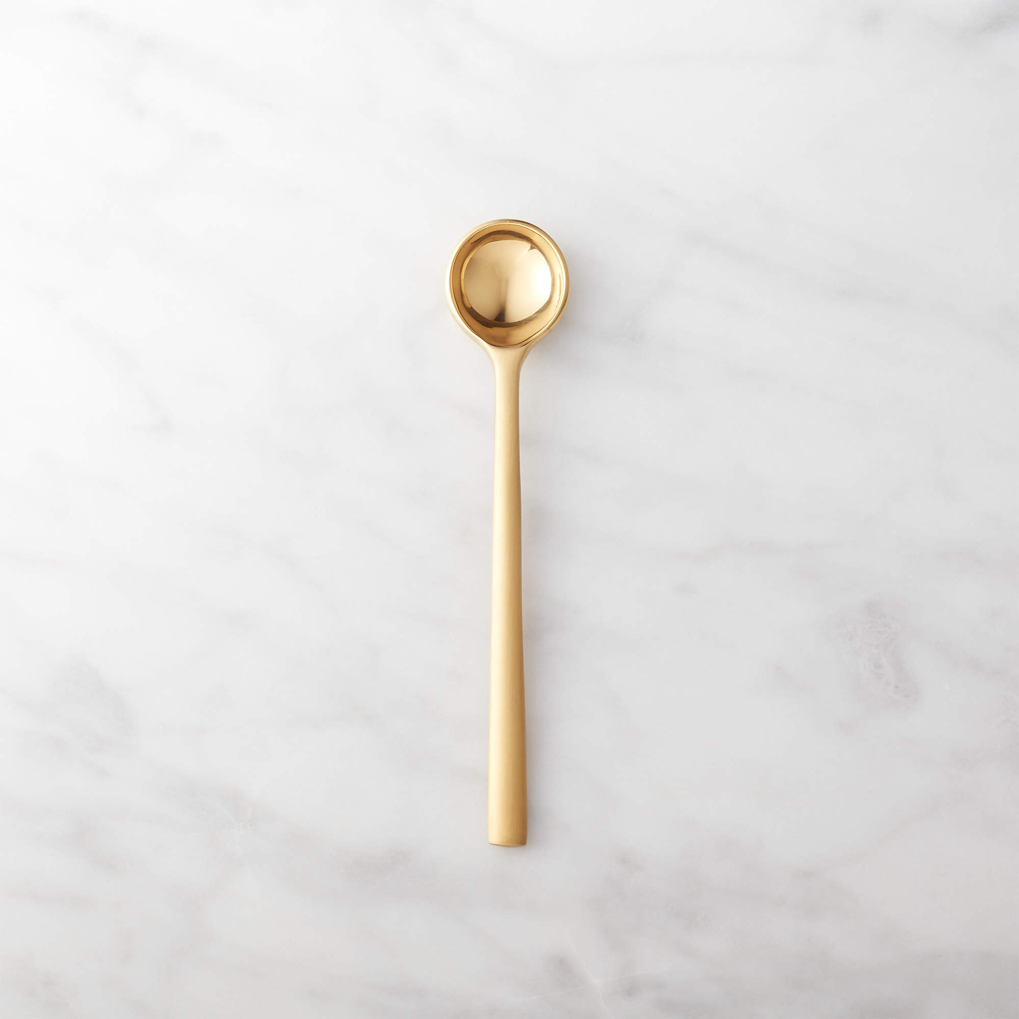 Mini Gold Stainless Steel Spoon + Reviews | CB2 | CB2