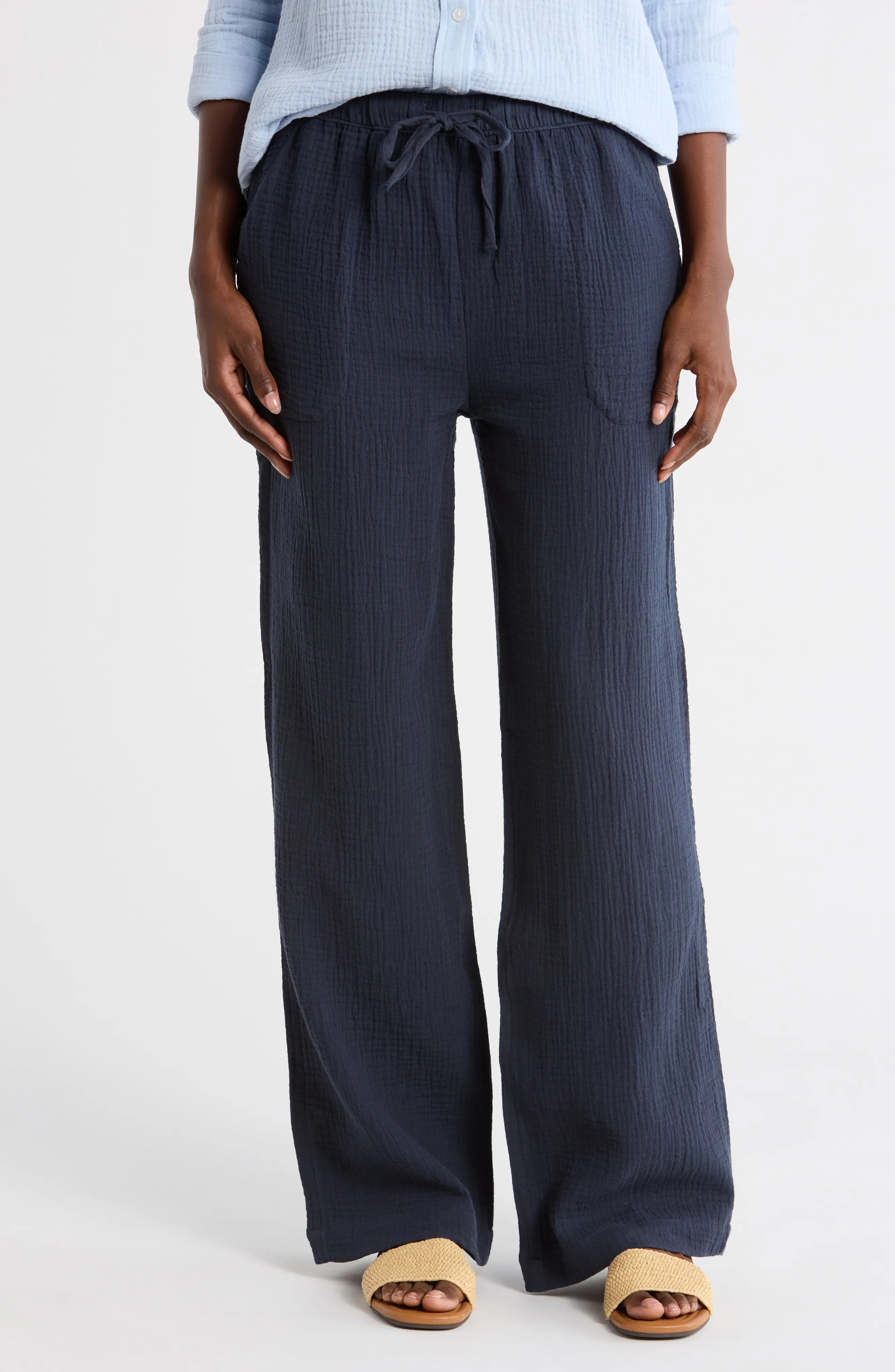 Splendid Cotton Gauze Pull-On Pants (Women) | Nordstromrack | Nordstrom Rack
