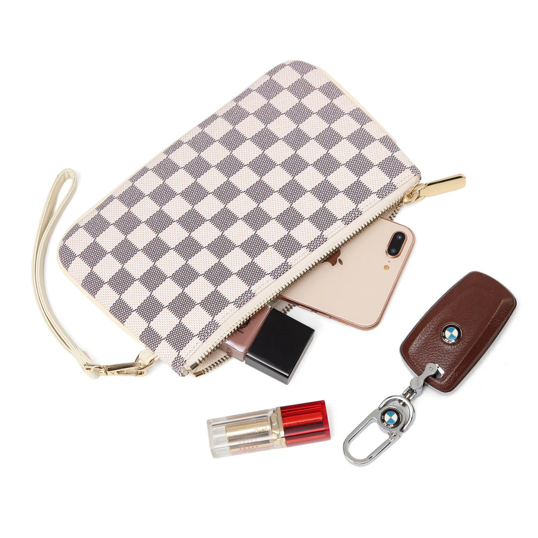 Zip wristlet Wallet and Phone Clutch - RFID Blocking Protection | Daisy Rose