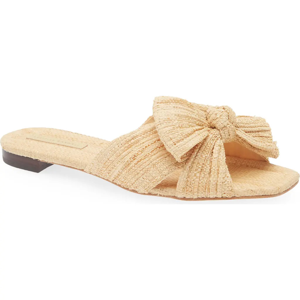 Loeffler Randall Daphne Slide Sandal in Natural at Nordstrom, Size 7 | Nordstrom