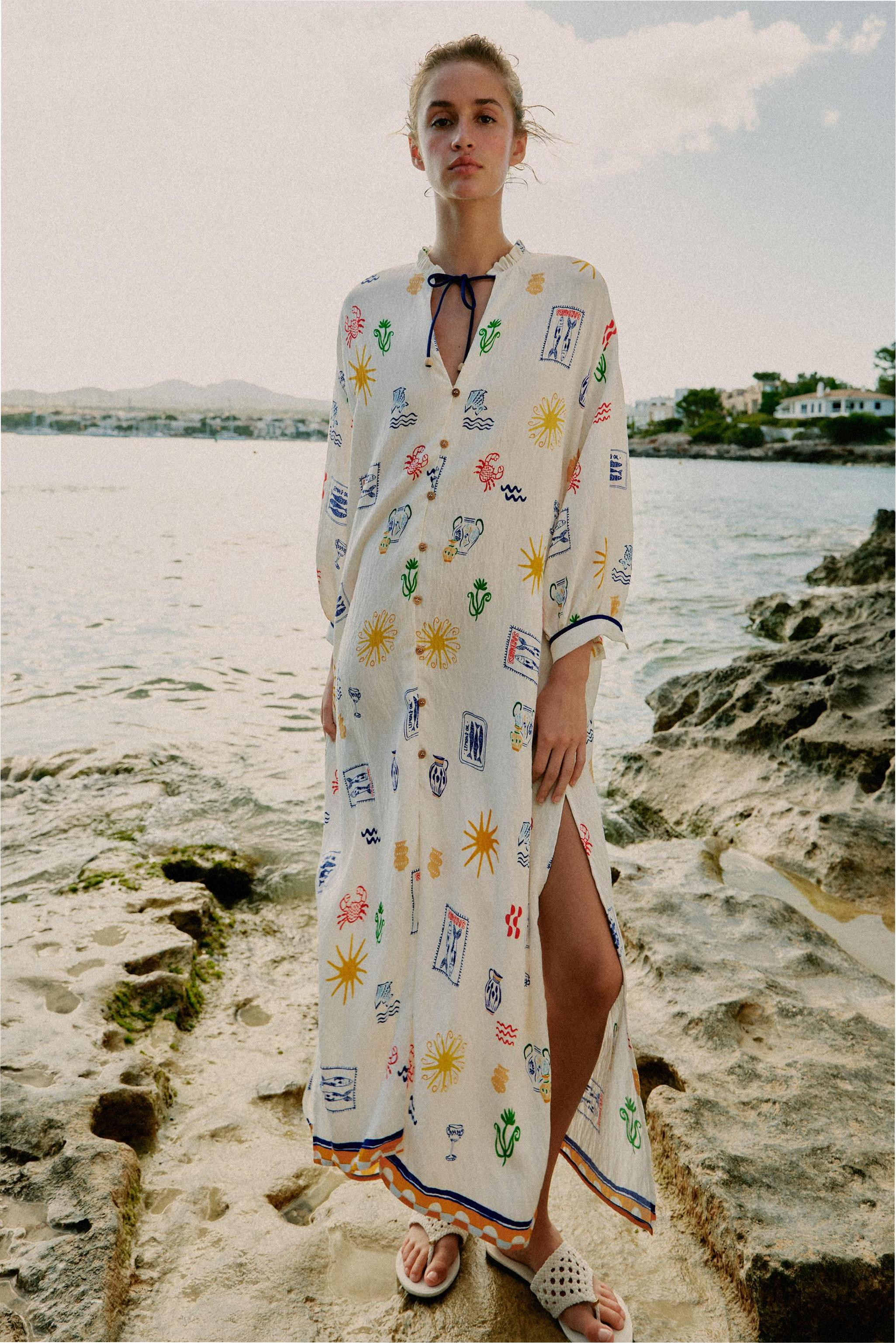 LONG PRINTED DRESS | Zara US