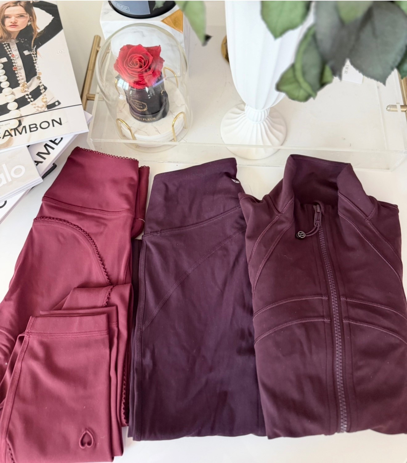the most beautiful deep red lululemon shades just perfect in time for Valentine’s Day ! 💌💋

yoga, pilates, athleisure, lounge, define jacket, groove pant, align pant, groove no line pant, heart, petite, goodnight plum, black plum, burgundy bay. 

#LTKActive #LTKValentine #LTKPetite