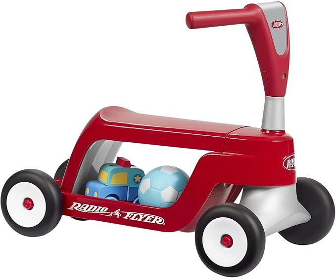 Radio Flyer Scoot 2 Scooter, Toddler Scooter or Ride On, For Kids Ages 1–4 Years, Red Ride On T... | Amazon (US)