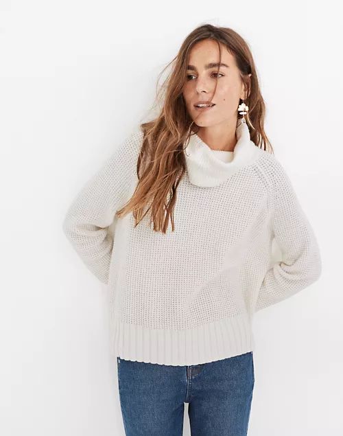 Eastbrook Turtleneck Cross-Back Sweater in Cotton-Merino Yarn | Madewell