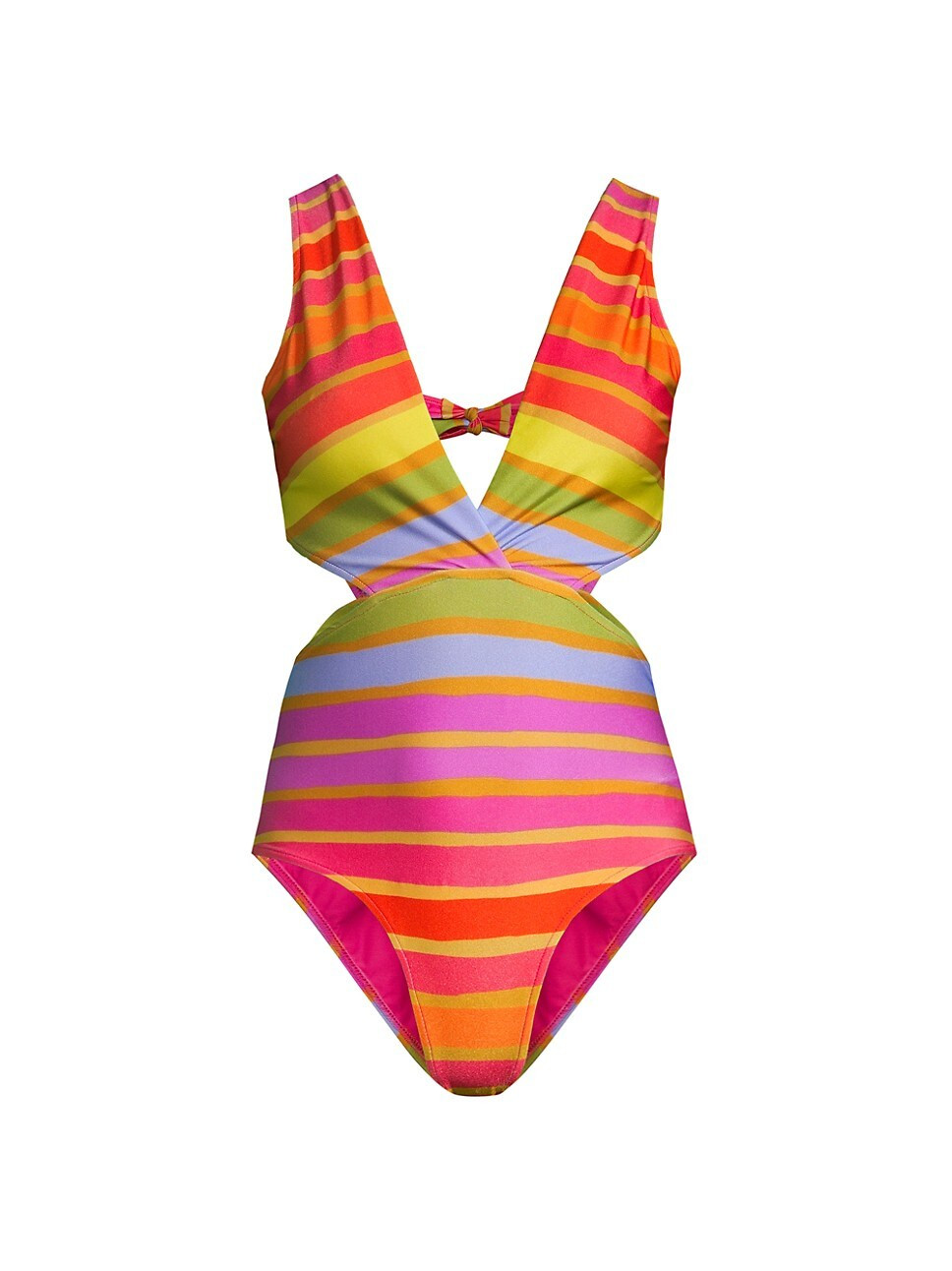 Shiny Stripes One-Piece Swimsuit | Saks Fifth Avenue