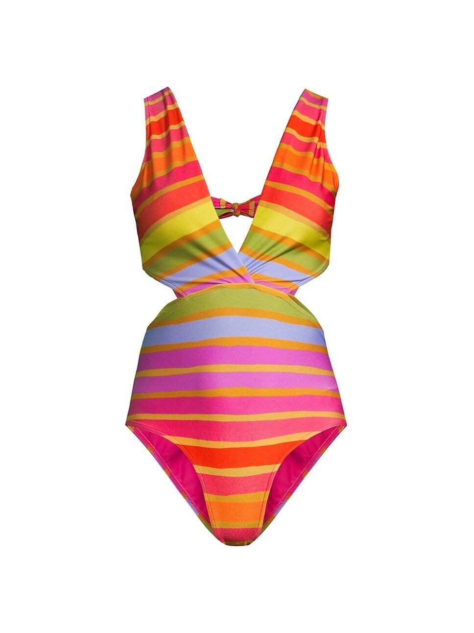 Shiny Stripes One-Piece Swimsuit | Saks Fifth Avenue