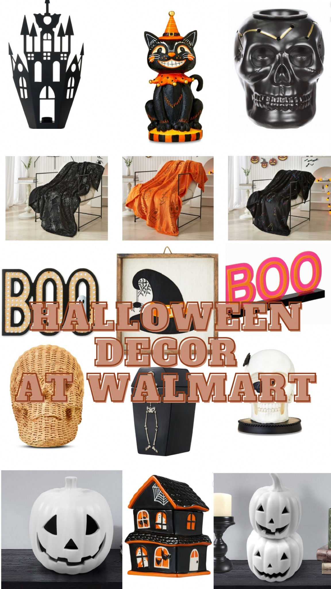 New Halloween home decor at Walmart! Skulls, blankets, skeletons, ghosts and pumpkins 

#LTKFallSale #LTKSeasonal #LTKHome