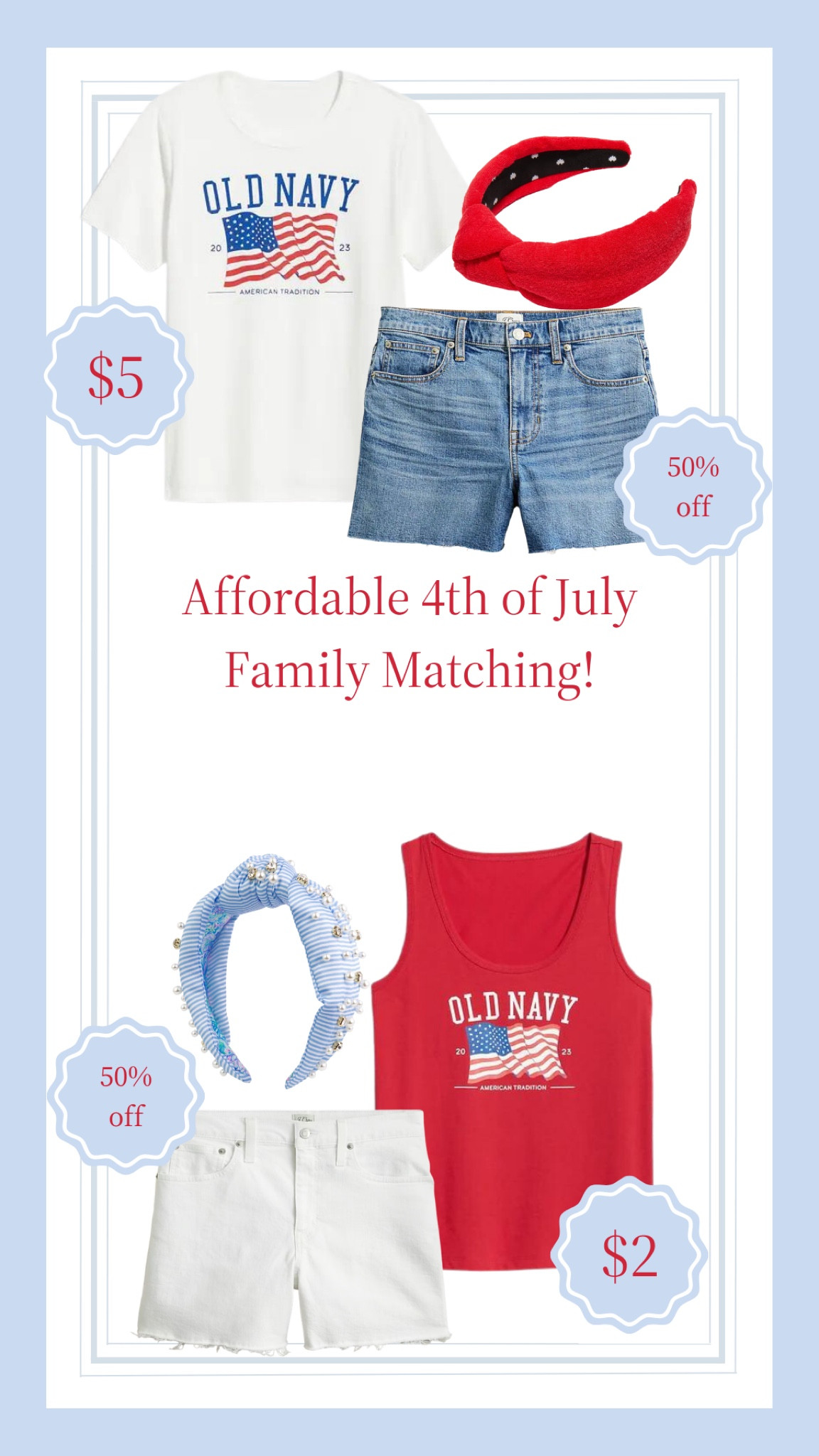 Old Navy: Flag Tees for the Family just $4!