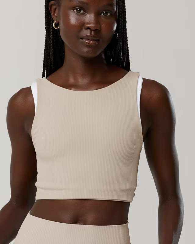 OFFLINE By Aerie Real Me XTRA Rib Switch Up High Neck Sports Bra | Aerie