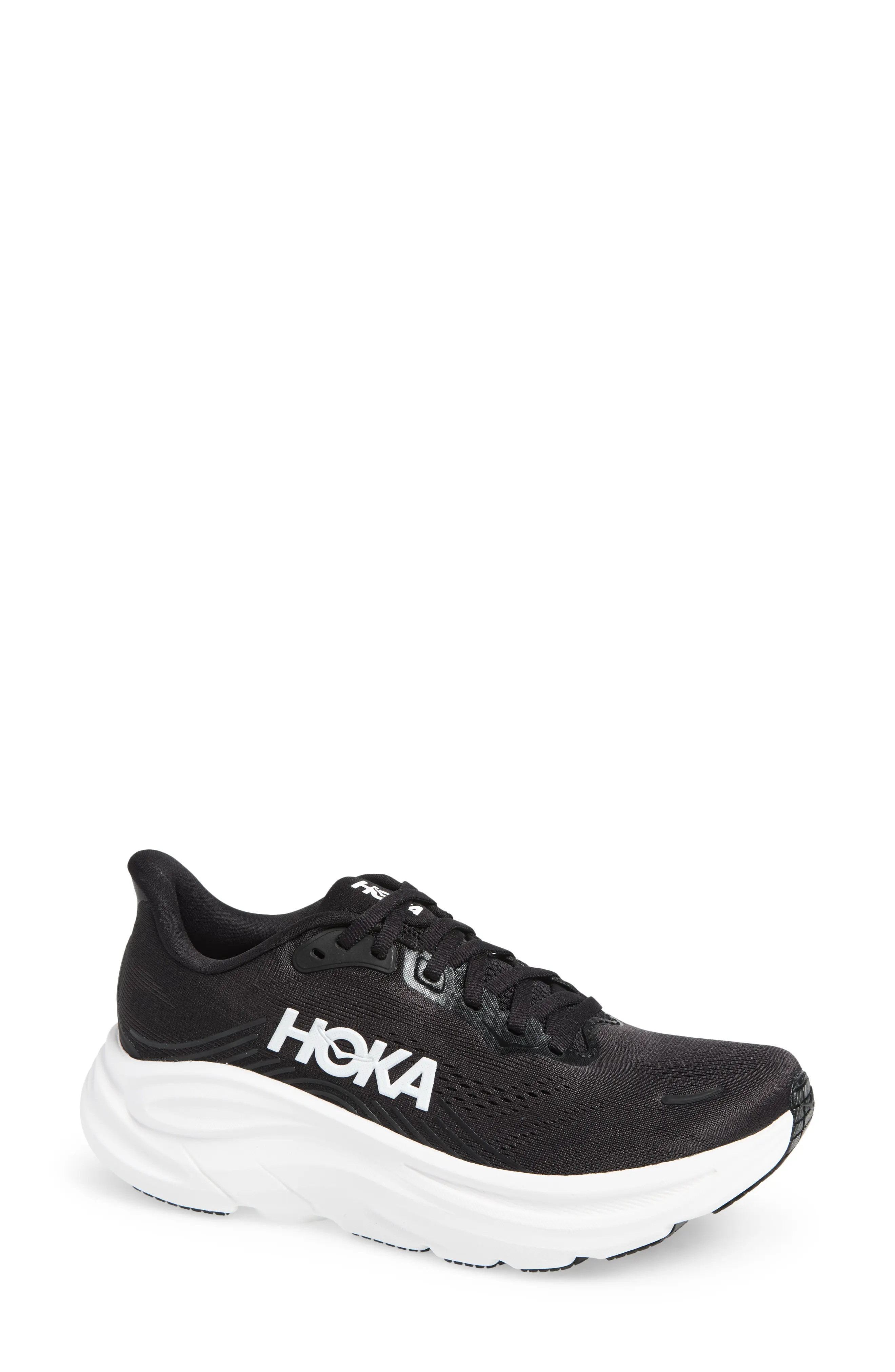 HOKA Clifton 11 Running Shoe in Black /Black at Nordstrom, Size 6 | Nordstrom
