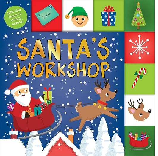 Lift-the-Flap Tab: Santa's Workshop (Lift-the-Flap Tab Books)     Board book – Lift the flap, S... | Amazon (US)
