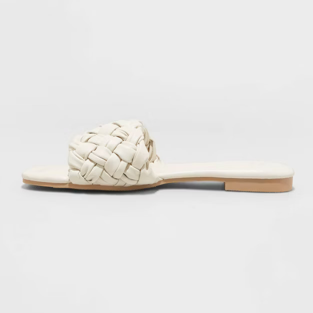 Women's Carissa Woven Slide Sandals - A New Day™ | Target