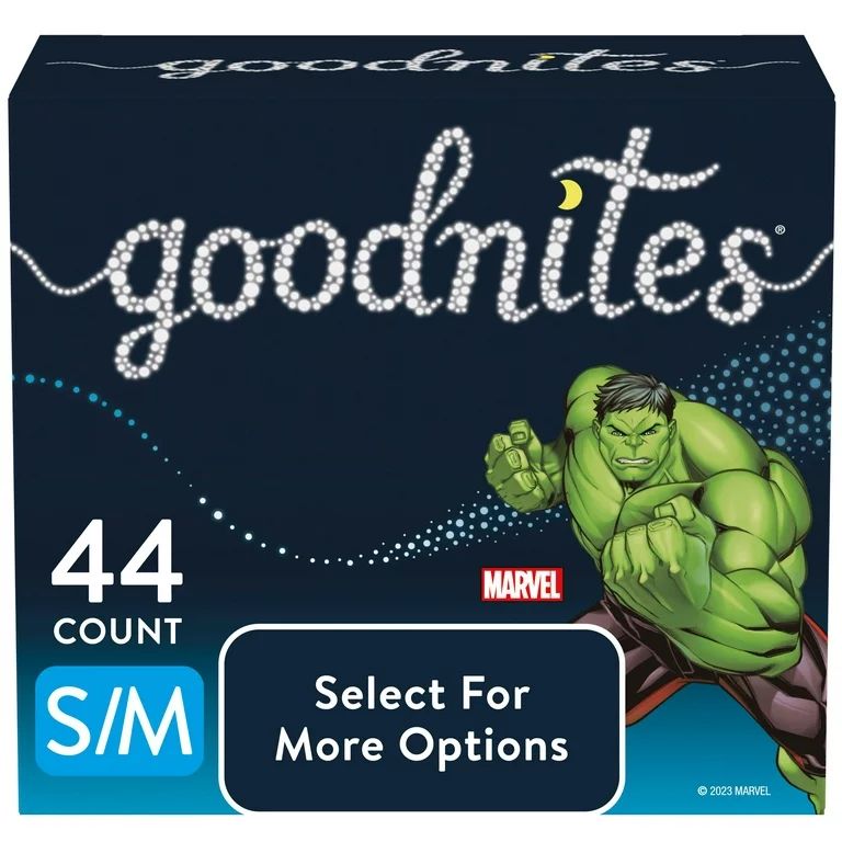 Goodnites Nighttime Bedwetting Underwear for Boys, S/M, 44 Ct (Select for More Options) | Walmart (US)