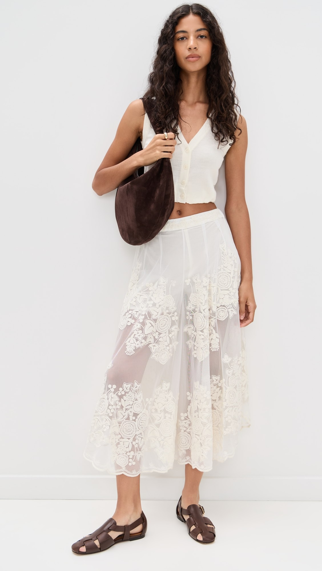 Arielle Lace Flared Pants | Shopbop