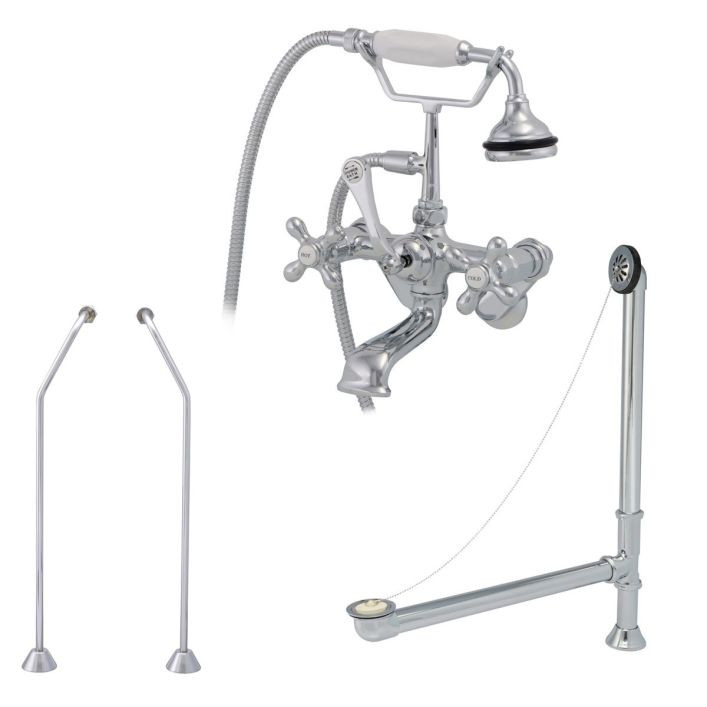 Tub Wall Mount Tub Faucet Set | Vintage Tub & Bath