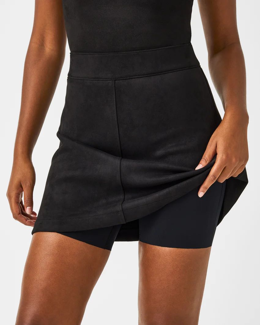 Faux Suede A-line Mini Skirt, 16.5" | Spanx