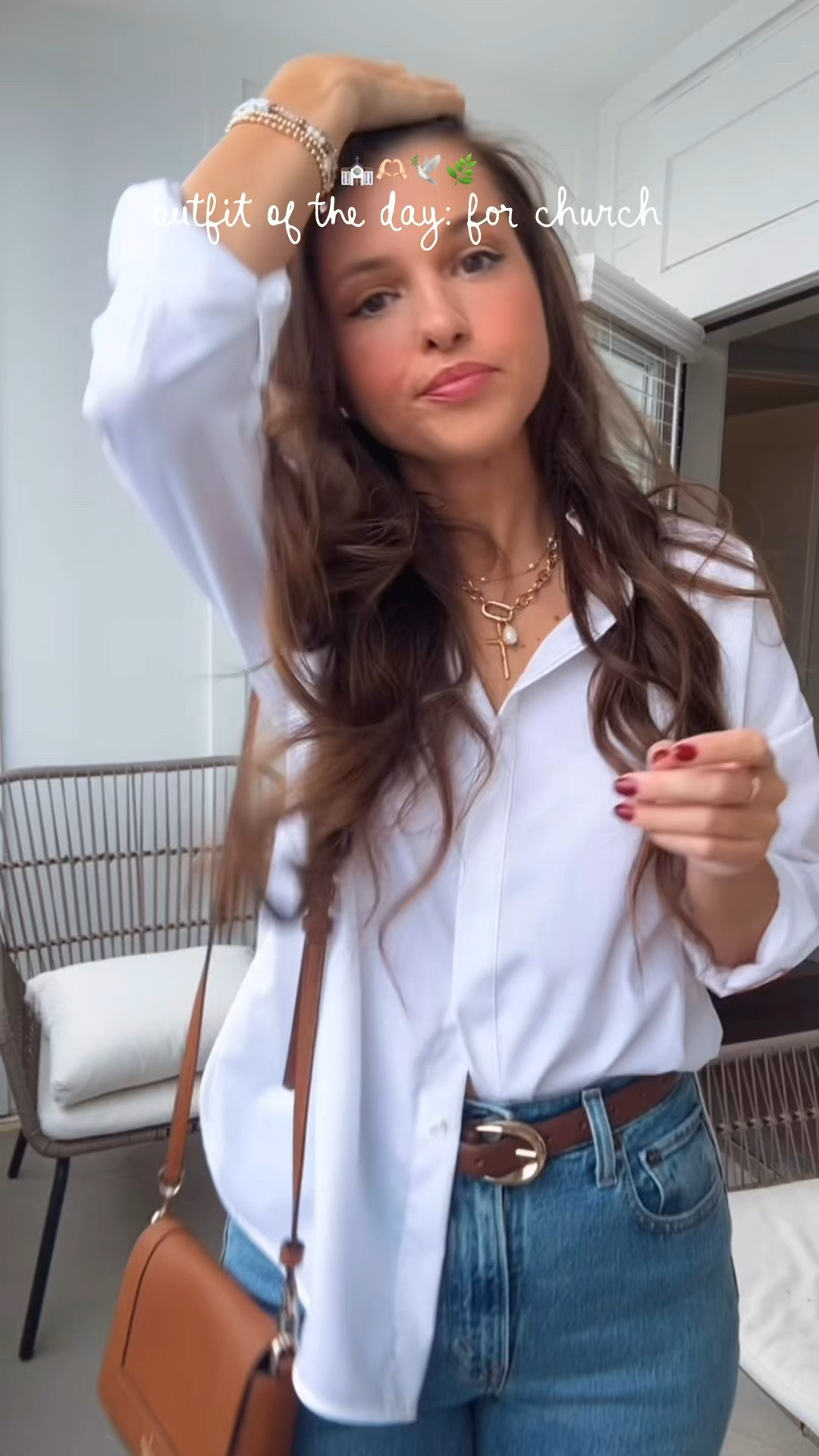 // outfit of the day for church // white button down is #gifted from @Ruti and I love it!! It runs oversized, I got the XS and it’s perfect!! Love that it’s wrinkle resistant too for the office, travel etc //

#LTKootd #LTKgrwm #LTKdayinmylife