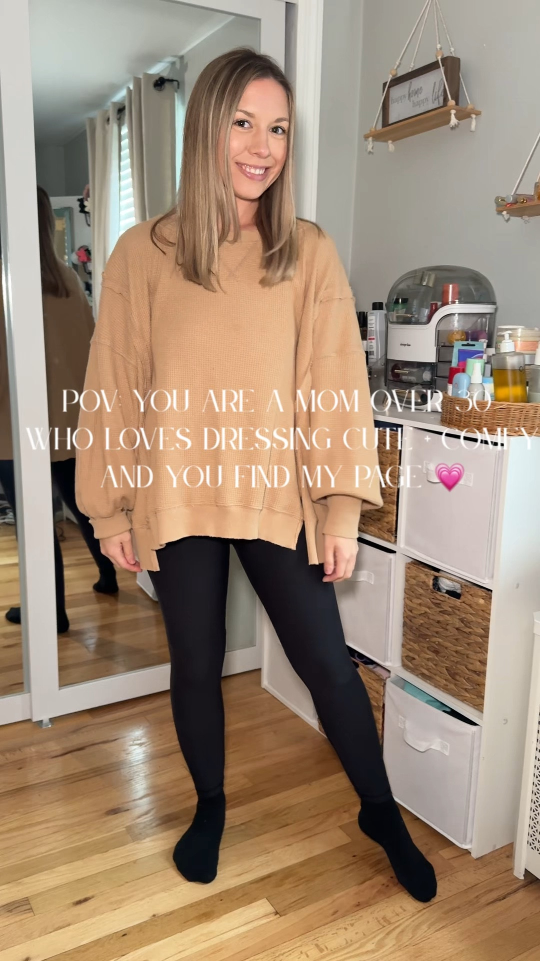 Hey mama, yes YOU. Over 30, love comfy + cute outfits? You've officially found your vibe☕️❤️Follow along if this is you and let me be your new mom bestie!
Top- small
Leggings- medium (7/8 length is perfect for me being 5’2”)
Shoes- TTS
#OOTD #momcommunity #momsover30
#momstyle #comfyfashion

#LTKmomlife #LTKootd #LTKFindsUnder50