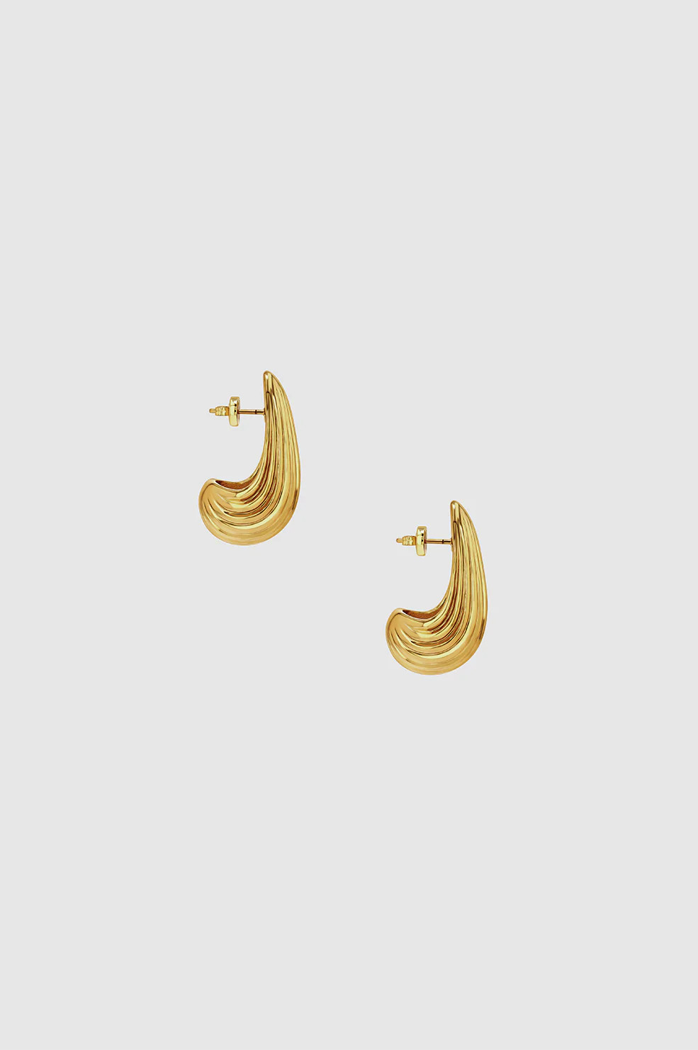 Ribbed Drop Earrings | Anine Bing