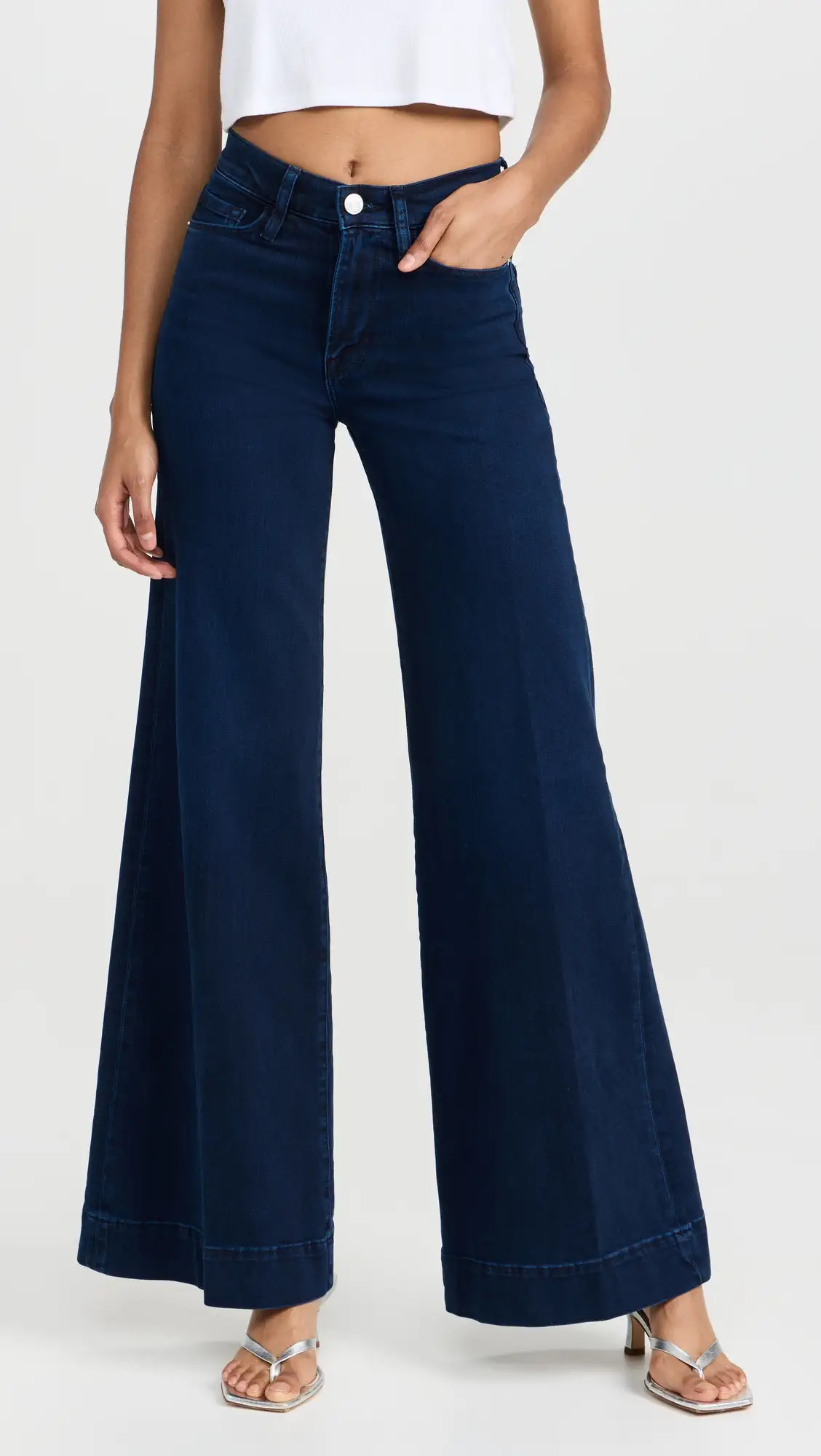 FRAME Le Palazzo Wide Hem Jeans | Shopbop | Shopbop