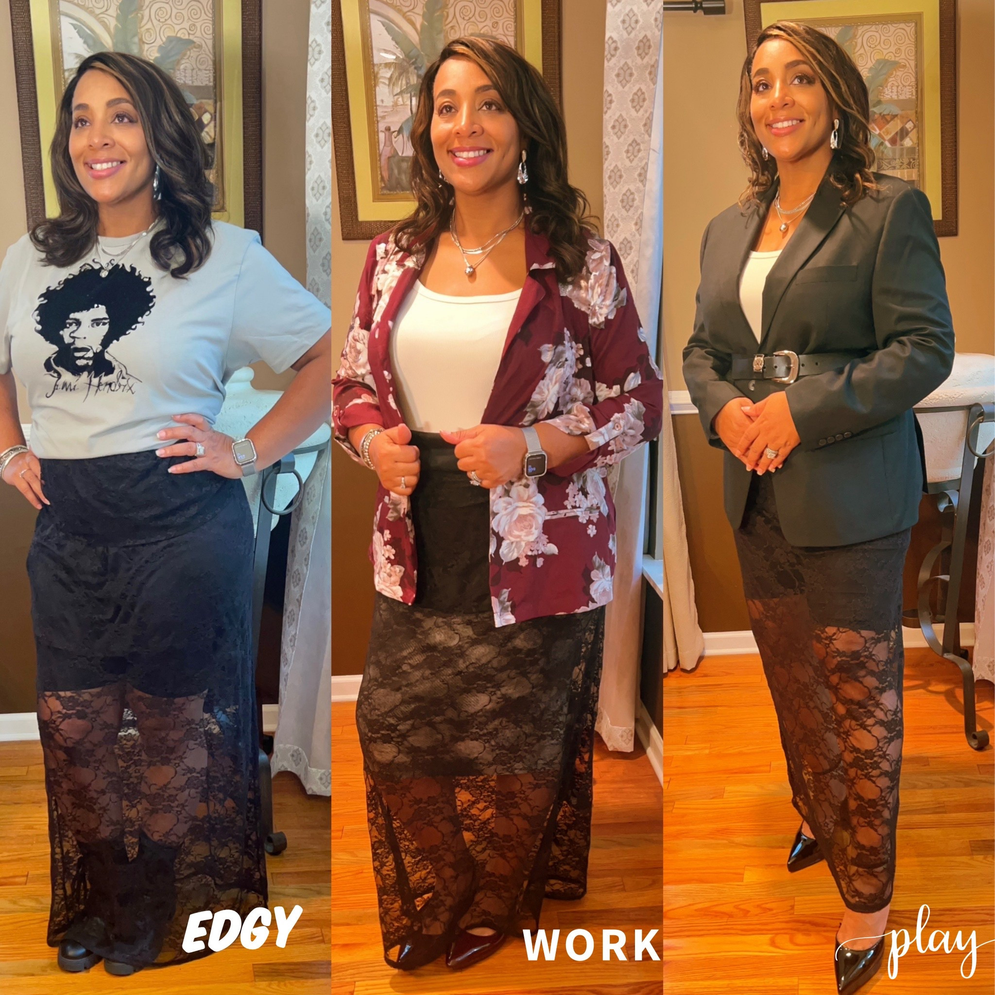 How to fit a sheer lace maxi skirt into your fall wardrobe! #falloutfit#lace

#LTKStyleTip #LTKSeasonal #LTKPlusSize