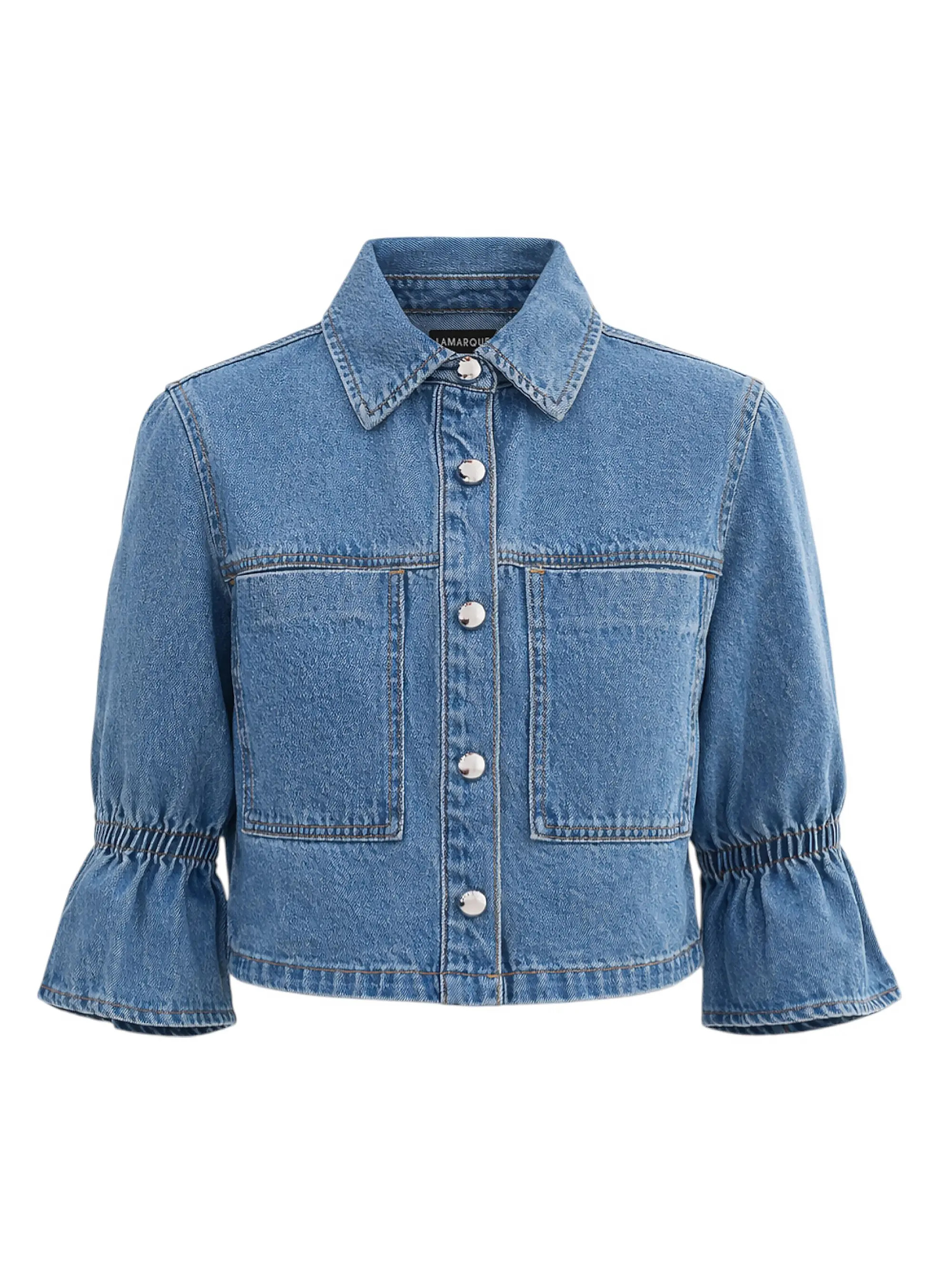 Lamarque Carolina Cotton Denim Jacket | Saks Fifth Avenue | Saks Fifth Avenue