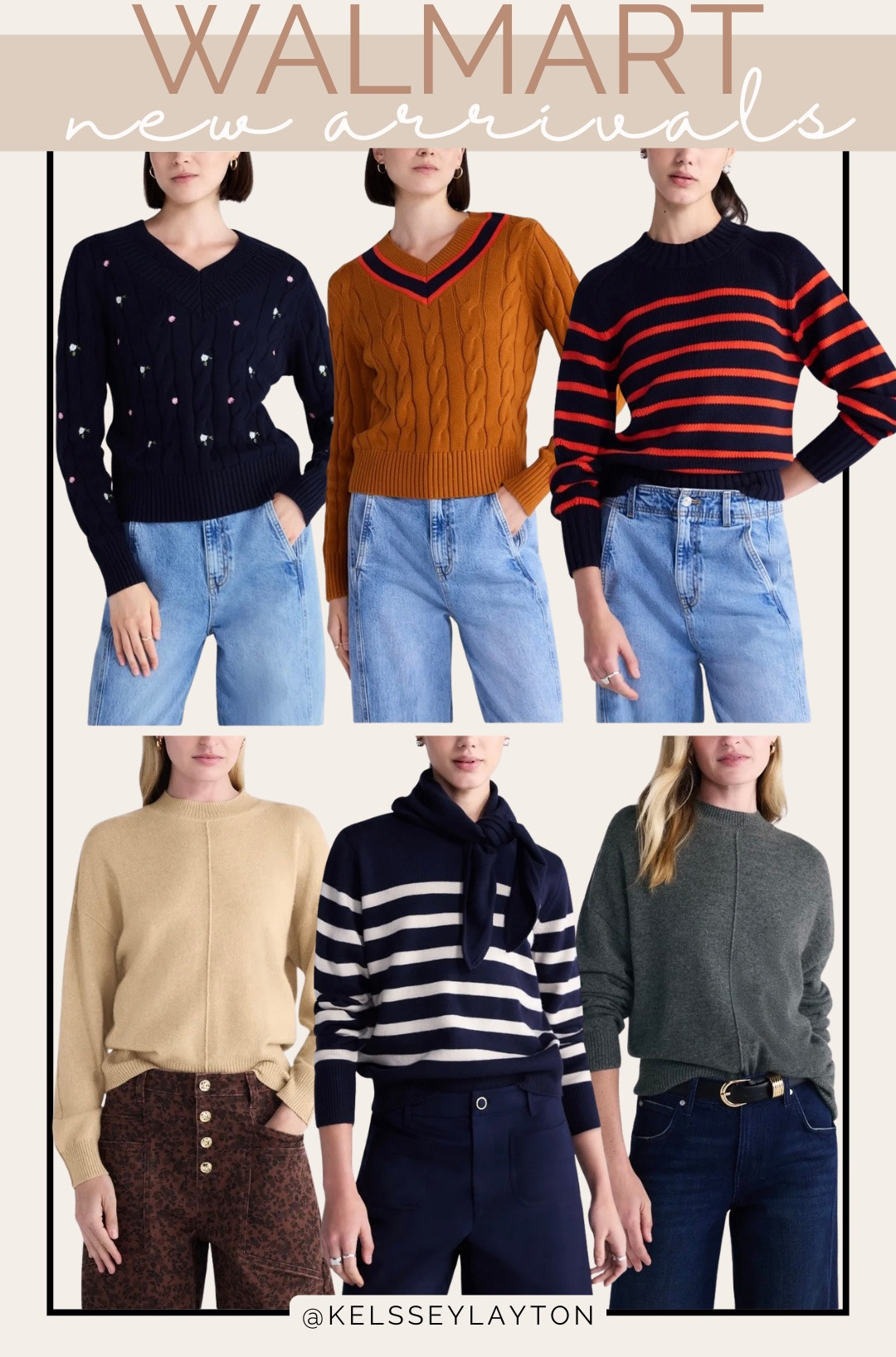 Walmart new arrival, free assembly sweaters

#LTKootd